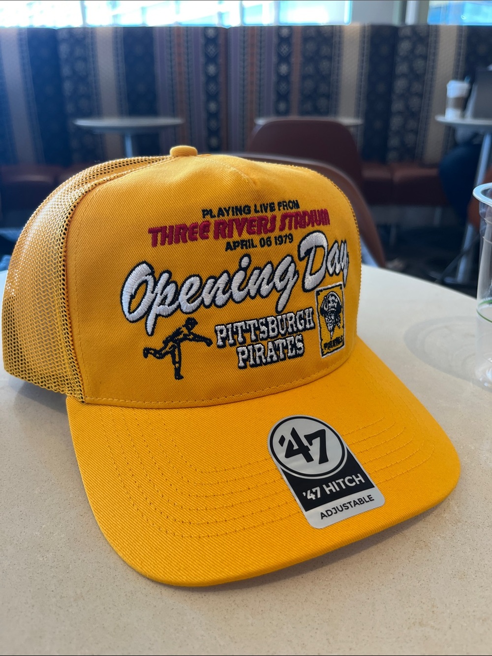 '47 Pittsburgh Pirates Yellow Opening Day Trucker Hat - RARE EDITION - NEW